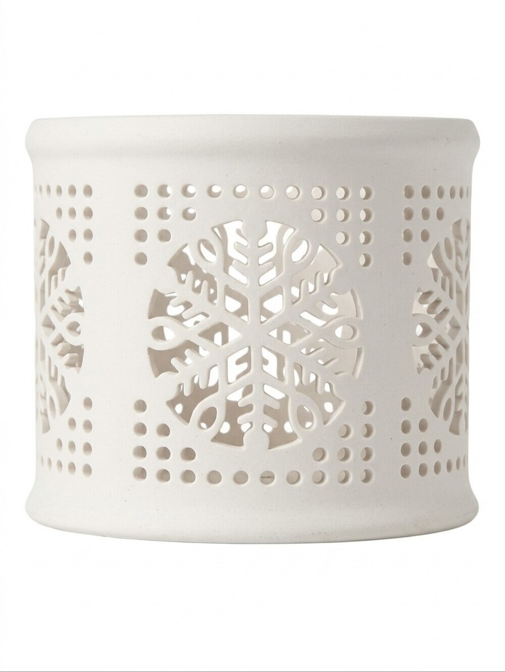 Ganz Laser Cut Out Candle Holder  Decoration White Beautiful Festive 3 × 3 In